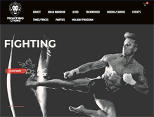 Tablet Screenshot of fightinglyons.com.au
